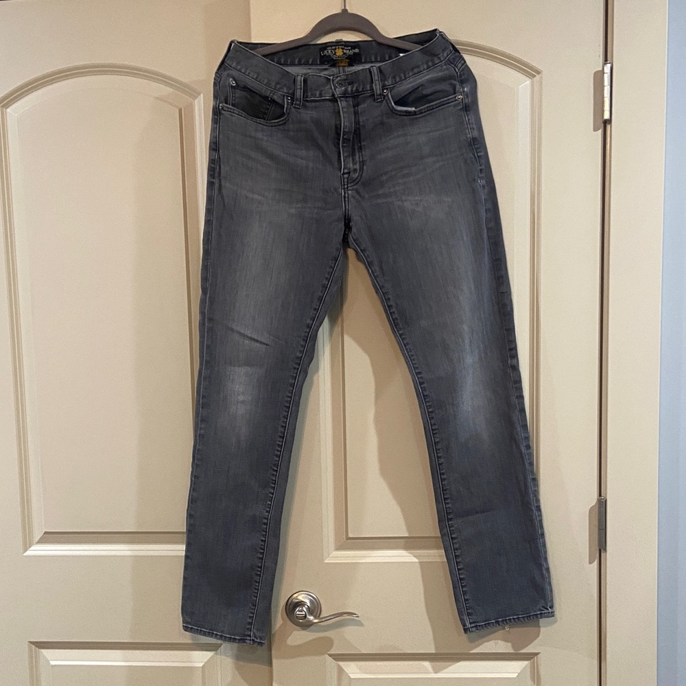 Lucky Brand Men's Straight Jeans in Washed Gray 31x32 - 410 Athletic Fit